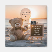 Aimant Une belle annonce de grossesse numérique de plage  (Devant)