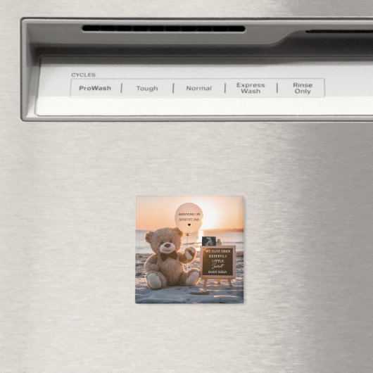 Aimant Une belle annonce de grossesse numérique sur la pl (In Situ (Lave-vaisselle))