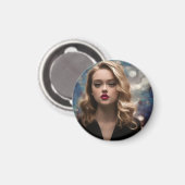 Aimant Une Belle Femme Blonde (Recto/Verso)