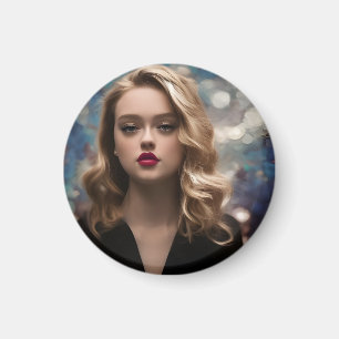 Aimant Une Belle Femme Blonde