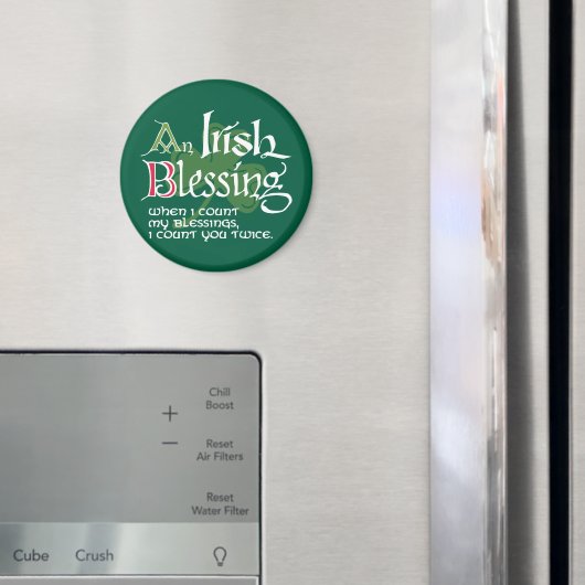 Aimant Une bénédiction irlandaise (In situ (réfrigérateur))