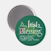 Aimant Une bénédiction irlandaise (Recto/Verso)