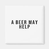 Aimant Une bière peut aider (Devant)