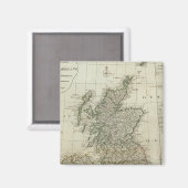 Aimant Une carte complète des îles britanniques (Recto/Verso)