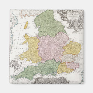 Aimant Une carte de l'Angleterre 1760