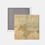 Aimant Une carte de l'état de la Pennsylvanie (Recto/Verso)