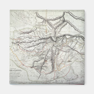 Aimant Une carte du royaume de Kaboul