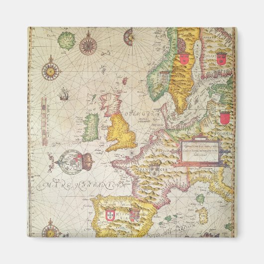 Aimant Une carte générale (Devant)