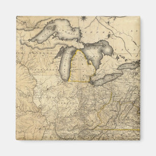 Aimant Une carte nouvelle et correcte des États-Unis