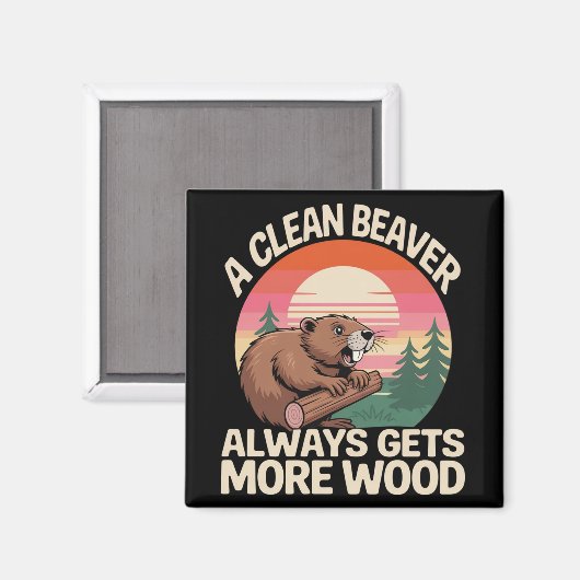 Aimant Une castor propre obtient toujours plus de bois Bl (Recto/Verso)