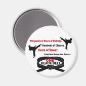 Aimant UNE Ceinture noire 1 KARATE T-SHIRTS & APPAREL (Recto/Verso)