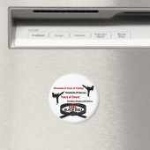 Aimant UNE Ceinture noire 1 KARATE T-SHIRTS & APPAREL (In Situ (Lave-vaisselle))