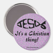 Aimant Une chose chrétienne (Recto/Verso)