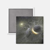 Aimant Une collision entre des objets massifs dans l'espa (Recto/Verso)