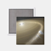 Aimant Une comète déchirée vers des schreds autour d'une  (Recto/Verso)