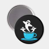 Aimant Une coupe de café fumeur fantôme (Recto/Verso)