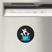 Aimant Une coupe de café fumeur fantôme (In Situ (Lave-vaisselle))