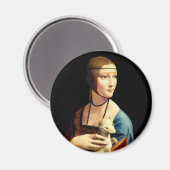 Aimant Une dame avec une mine par Leonardo Da Vinci (Recto/Verso)