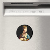 Aimant Une dame avec une mine par Leonardo Da Vinci (In Situ (Lave-vaisselle))