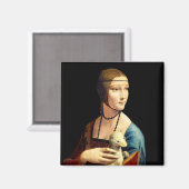 Aimant Une dame avec une mine par Leonardo Da Vinci (Recto/Verso)