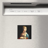 Aimant Une dame avec une mine par Leonardo Da Vinci (In Situ (Lave-vaisselle))