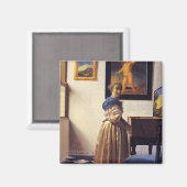 Aimant Une dame debout à la Virginal (Recto/Verso)