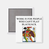 Aimant une drôle de blague de blackjack (Recto/Verso)