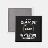 Aimant Une Éclipse Solaire Totale À Mon Anniversaire Comm (Recto/Verso)