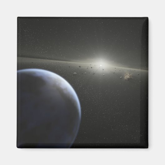 Aimant Une énorme ceinture d'astéroïdes en orbite autour  (Devant)