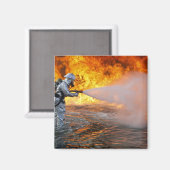 Aimant Une équipe de lutte contre l'incendie secourue par (Recto/Verso)