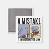 Aimant Une Erreur Est Une Occasion De Croître L'Éléphant (Recto/Verso)