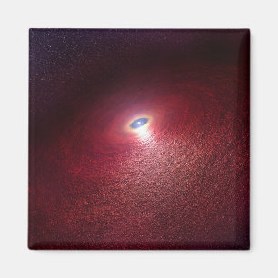 Aimant Une Étoile De Neutron Avec Un Disque De Poussière