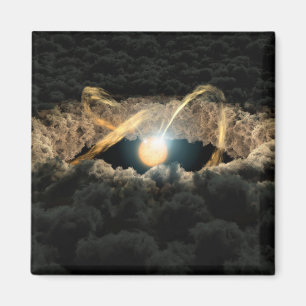 Aimant Une Étoile Entourée D'Un Disque Protoplanétaire