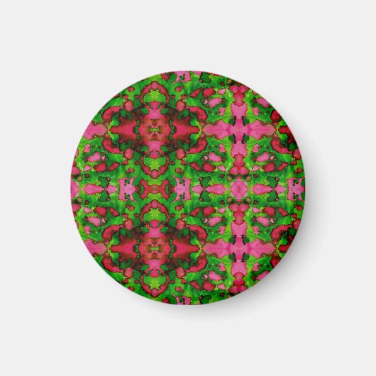 Aimant Une étude en rose et vert (Devant)