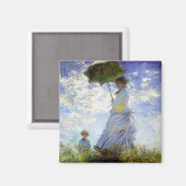 Aimant Une femme avec un parasol (Recto/Verso)