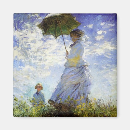 Aimant Une femme avec un parasol (Devant)