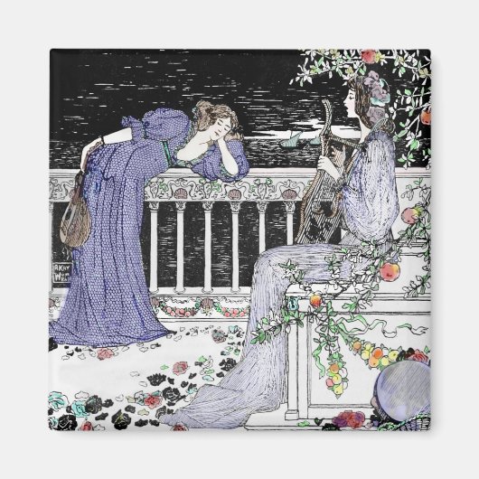 Aimant Une femme chante à son ami (Devant)