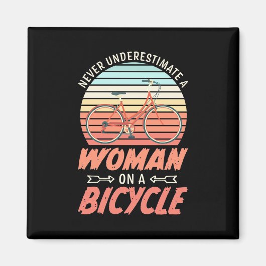 Aimant Une Femme En Vélo (Devant)