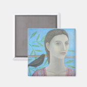 Aimant Une femme et un oiseau-noir sont un (Recto/Verso)