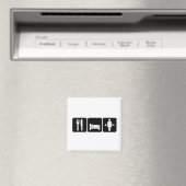 Aimant Une Femme Mange Sommeil Poids Lift (In Situ (Lave-vaisselle))