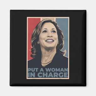 Aimant Une Femme Responsable De Kamala Harris Femme Prési