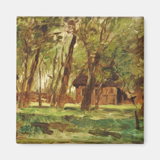 Aimant Une ferme sous les arbres (Devant)