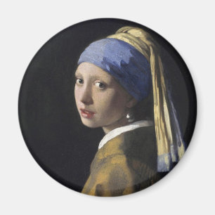 Aimant Une fille avec une perle