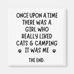 Aimant Une fille qui aimait vraiment les chats et le camp