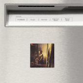 Aimant Une fille qui lit une lettre à une fenêtre ouverte (In Situ (Lave-vaisselle))