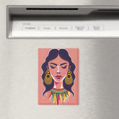 Aimant Une fille timide clignote (In Situ (Lave-vaisselle))