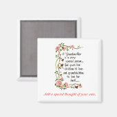 Aimant Une grand-mère est une personne très spéciale (Recto/Verso)