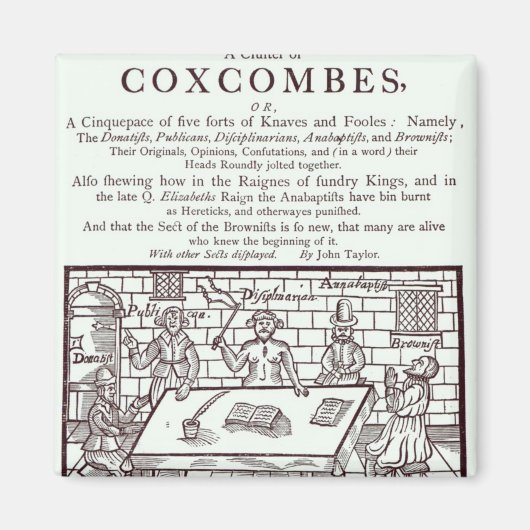 Aimant Une grappe de Coxcombes' par John Taylor (Devant)