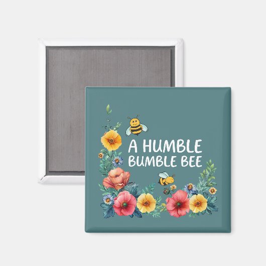Aimant Une humble abeille bourdonne (Recto/Verso)