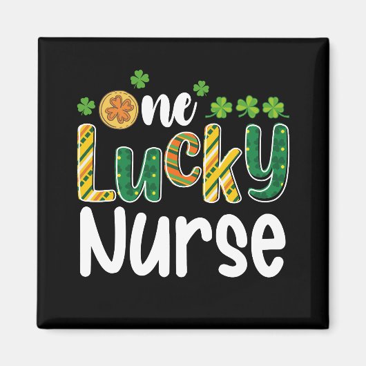 Aimant Une infirmière chanceuse à la Saint-Patrick (Devant)